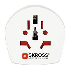 1.500220 Skross World To Uk Country Travel Adaptor White 44 Grams