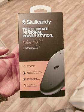 O16627-2 Skullcandy S7fxz Fuelbase Max 2 Wireless Charging Pad - Black/orange K L1