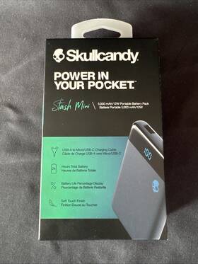 S7pmz-p750 Skullcandy New Stash Mini 5000 Mah Portable Battery Pack Power Bank