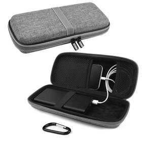 Skynew 742186997643 Powerbank Hard Travel Case Compatible Rav Power Large Gray-large