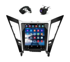 Qj1356x-us-hwc-tn Slakerbe Android 14 Double Din Car Radio Compatible With Hyundai Sonata 2011 2012 2013