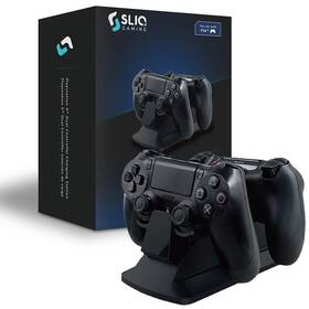 Sliq Gaming 789185767464 Ps4 Controller Charging Station With Qpower Ac Adapter - Fully Cha
