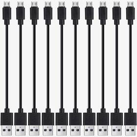 V8-30cm-bk-20221105 Smays Black 12-inch Micro Usb Fast Charging Cables - 10-pack Bulk Short Cord Set