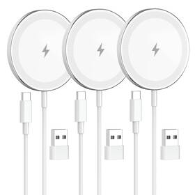 Smile Station 977886977372 3-pack 15w Magnetic Wireless Charger Qi2 Fast Charging Pad For Iphone Air 17