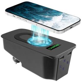Bha-001 Smnuxwm Car Wireless Phone Charger For Volvo 2014-2025 Xc90 Xc60 With Light