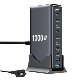 1000w Smsasoeo 743352680109 Usb C Charger Block 10port Charging Station Gan Iv Travel Essenti