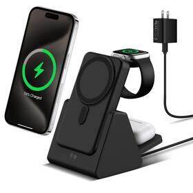 Smtcsl 863927993598 Mag-safe Charger Wireless Charging Station 3 In 1 10000mah Portable Power Ba