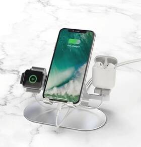 Soar 192129063711 3 In 1 Docking Station For Smartphone Apple Watch And Airpods