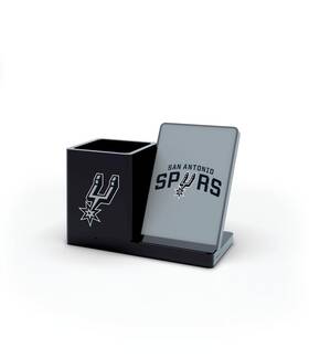 Soar 192129182085 Wireless Charger And Desktop Organizer San Antonio Spurs Team Color
