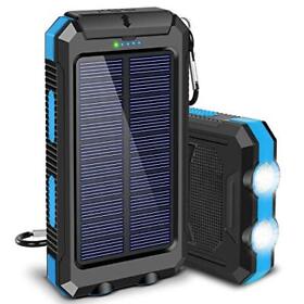 Solar Charger 20000mah Portable Outdoor Waterproof Power Bank Camping Ex