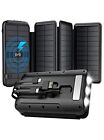 Solar Charger 38800mah Power Bank With Dual 3.1a Outputs 10w Qi Wireless C