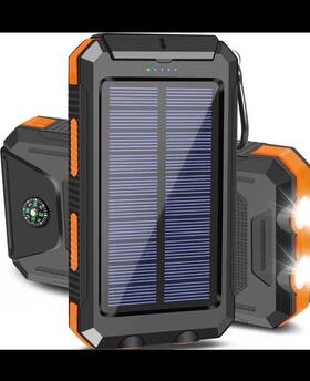 Solar Charger 786875242272 Portable Power Bank For Cell Phone 20000mah Iphone And Android