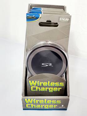 41548 Solaray Wireless Cell Phone Charger Pad Portable 2.0 Black