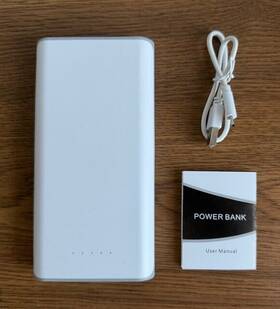 Sk026 Solice 20000mah/74wh Dual Usb Output Power Bank 5v 2.1a Out Micro Cable