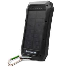 30412 Soloforce Solar Power Bank - 2000mah Wireless Portable Charger For Iphone Android Fas