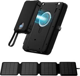 Pbs33h Solupup 10000mah Solar Power Bank Detachable Panel 14w Foldable Charger