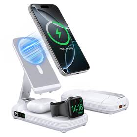 Ryt-007 Soporter 5 In 1 Wireless Chargerwireless Charging Station 10000mah Power Bankportable Cha