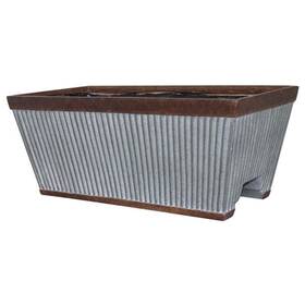 054818 Southern Patio 24 Inch Westlake Outdoor Deck Rail Textured Resin Garden Flowe