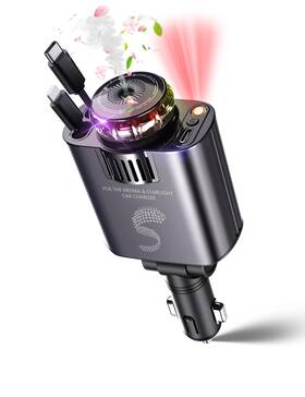 Sozun-d1-blue Sozun Retractable Car Charger Usb C Fast Charging 120w Accessories Cigarette L