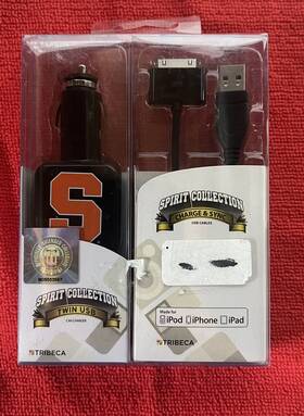 Spirit Collection 845933057673 Syracuse University Car Charger And Sync Ipod Iphone Ipad