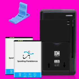 Sch-r480 Sporting Persistence Bundle Of 2x 1250mah Battery Charger Bracket F Samsung Freeform 5 Phone