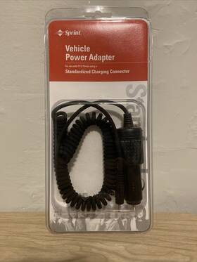 Sprint 760492000390 Vehicle Power Adapter Car Phone Standardized Charging Connector Brand New