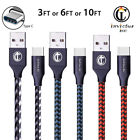 St-3mbl Nylon Braided Samsung Galaxy Plus Note Fast Charger Usb Cable