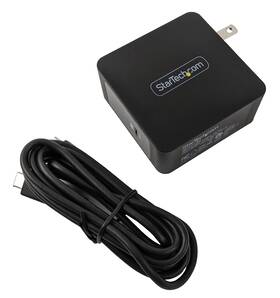 Wch1cbk Startech 60w Usb-c Wall Charger Power Adapter With 6ft Cable Foldable New