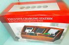 Stg-4001-jc Jlr Gear Walnut Finish Executive Charging Station Upc 030698400011