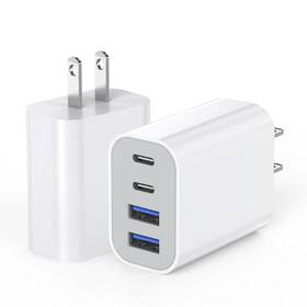 Jxyc16 Stinklight Usb Fast Charging Block 4-port 40w Charge Adapter For Iphone Dual White