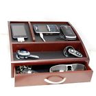 B0017k8w5w Storage Deluxe Cherrywood Player Cell Charging Station Phones Wood Valet Camera