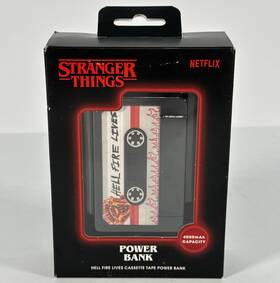 Stranger Things 810186494780 Hell Fire Lives Cassette Tape Power Bank 4000mah New Netflix