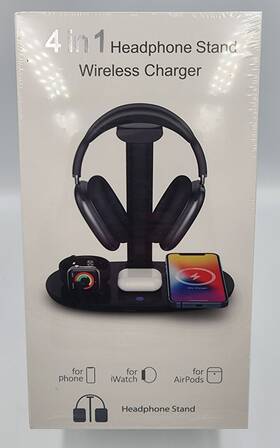 B15a Suguder 4 In 1 Wireless Headphone Ipods Iwatch Phone Charging Stand Nib