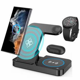 Suonee 635405240982 Wireless Charging Station For Samsung 3 In 1 Charger Stand Sams