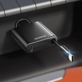 Pt-28 Superone Ultra Compact 75% Less Space Car Charger Usb C Fast Black