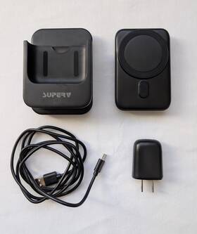 Superv 711181593327 4 In 1 Wireless Charging Station With Removable Power Bank