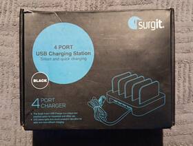 Sumacs4-w Surgit Universal 4.8-amp 4 Port Usb Wall Charging Adapter Charger G2