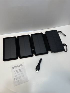 Survival Frog 813685029521 Quadrapro Solar Charger Power Bank - 5.5w 4-panel Portable Wireless Phone Cha