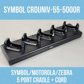 Crduniv-55-5000r Symbol/zebra/motorola Motorola/symbol/zebra 5 Slot Charger For Tc55 Scanner With Cord