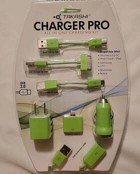 Ccp-24 Takashi Ccp-24/5647 Iphone Ipad Android Usb Extreme Pro All In One Charging Kit Home/car