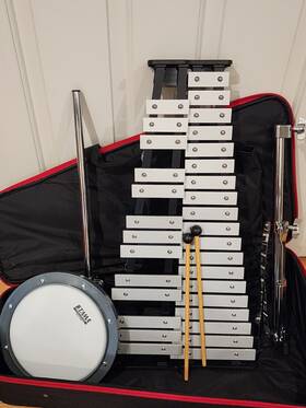 Tbk100c Tama Bell Kit With Stand Drum Pad Mallets And Rolling Bag Guc Free Shipping