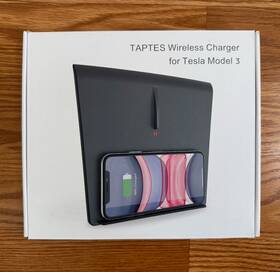 Tm3-05-15w Taptes Wireless Dual Charger For Tesla Model 3 2017 2018 2019 2020 Accessories