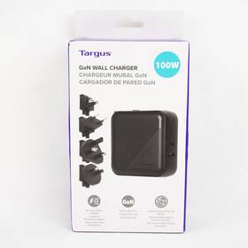 Apa109 Targus 100w Gan Wall Charger With Multiple Device Charging Ports In Black