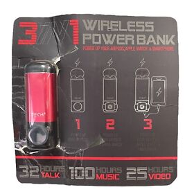 Tpb9500 Tech Squared 3-in-1 5k Mah Portable Charger Red Open Package