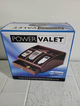 Tech Tools 789683006133 Charging Valet Cheerywood Finish Nib