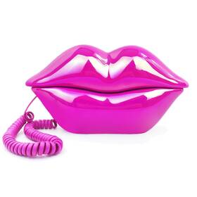 Telpal 791324723217 Corded Landline Phones For Home Funny Novelty Lip Phone Gift Wired M