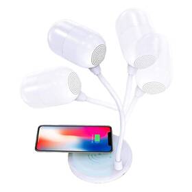 324190 Terratec Chargeair Light And Sound Led Desk Lamp Dimmable Table With Flexible
