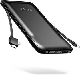 Tg90 755752185757 Portable Charger With Cords 10000mah Power Bank Built In Cables Ba