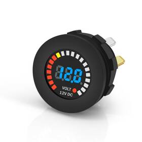 St0023a Thalassa 12v Dc Rv Car Voltmeter Color Led Digital Display - Waterproof Volt Meter Vol