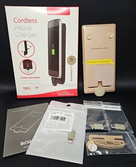 Thinium 856663005643 Cordless 3000 Mah Charger Iphone And Android Nob Gold Gloss Recharge